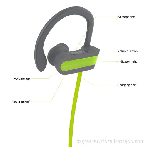 earphones bluetooth wireless made in china headsets sport bluetooth Headphones IPX 4 Waterproof earbuds